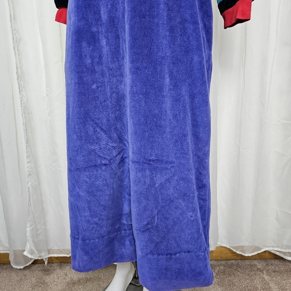 Vintage Pierre Cardin velour house dress zip front size small - Picture 3 of 9
